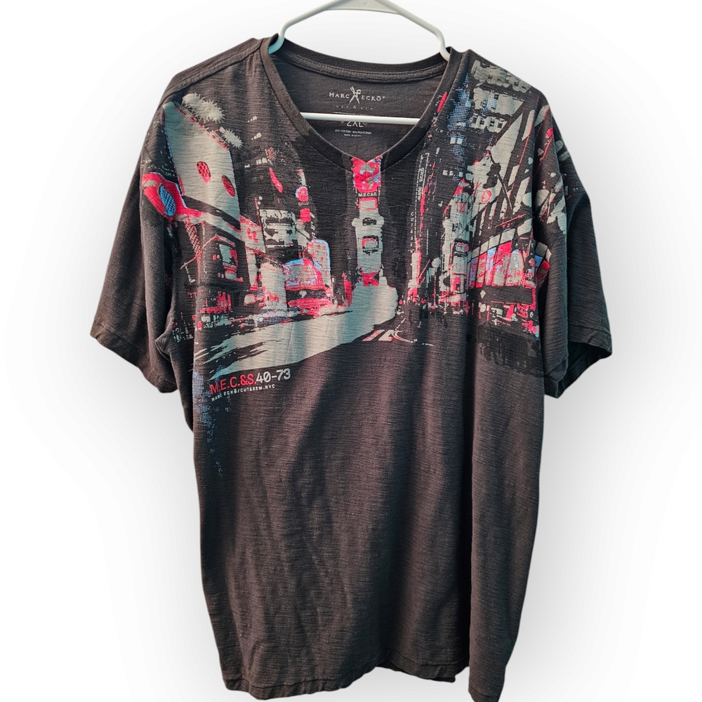 Marc Ecko Cut & Sew M.E.C.&S. 40-73 Graphic Tee 2XL Streetwear Y2K - Picture 3 of 4